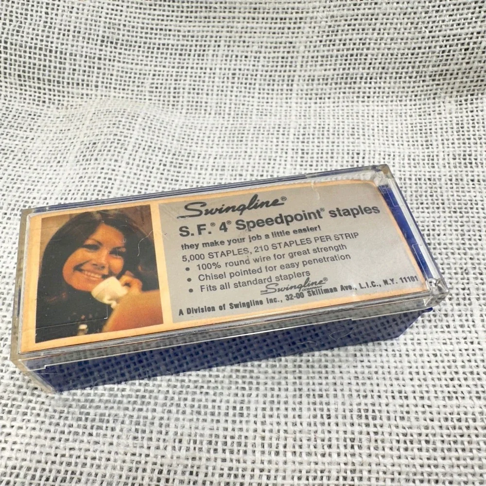 Swingline S.F. 4 Speedpoint Staples 5000 Count Mid‎ Century Office Supply NOS